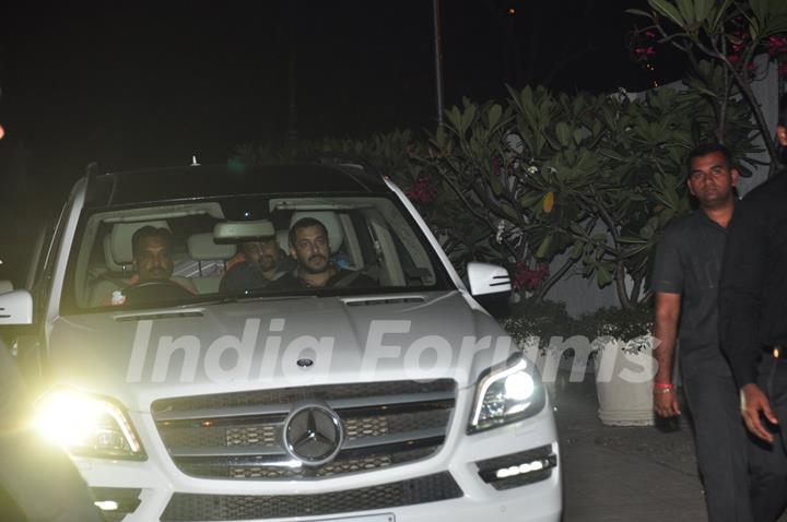 Salman Khan at Sania Mirza's Birthday Bash