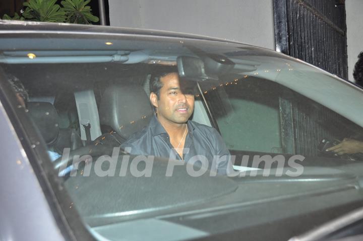 Leander Paes at Sania Mirza's Birthday Bash