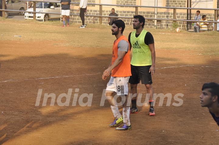 Karan Wahi Snapped Playing a Friendly Soccer Match