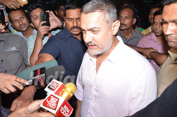 Aamir Khan Snapped at Airport