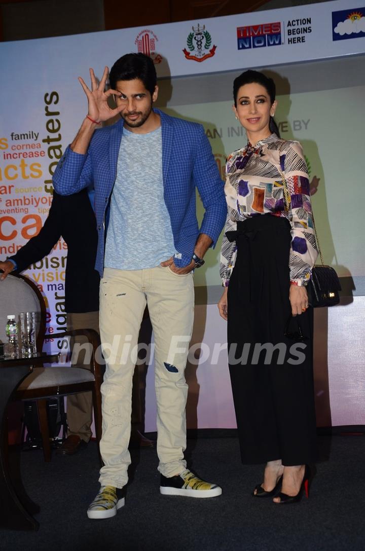 Karisma Kapoor and Sidharth Malhotra to Support of AIOS' National Diabetes Initiative