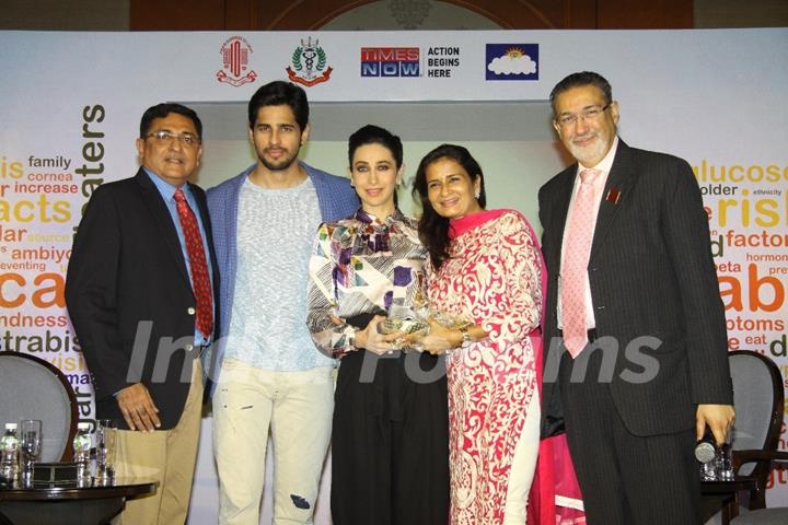 Karisma Kapoor and Sidharth Malhotra to Support of AIOS' National Diabetes Initiative