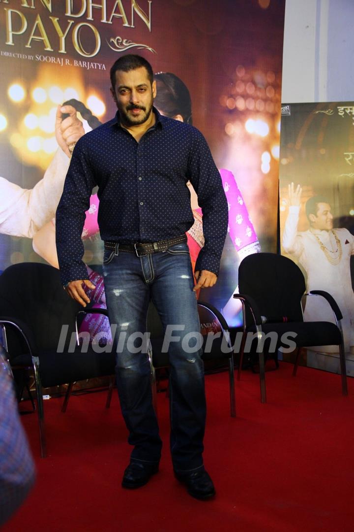 Salman Khan at Press Meet of Prem Ratan Dhan Payo