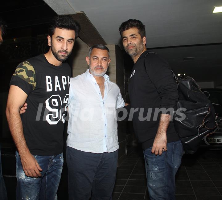 Ranbir and KJo Meets Aamir Khan