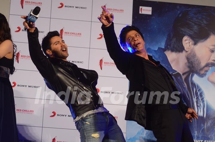 Varun Dhawan and SRK shaking a leg at Song Launch of 'Dilwale'