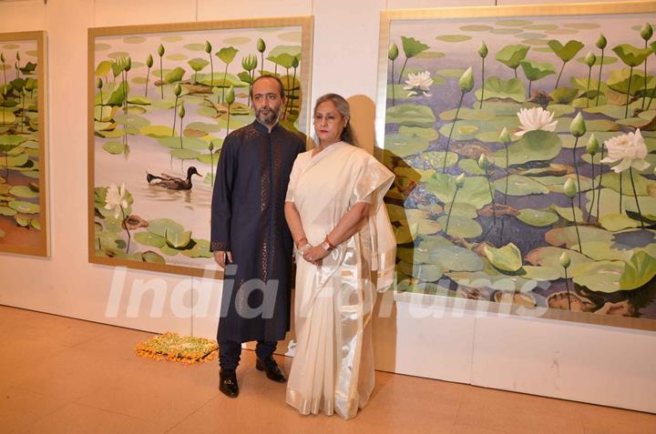 Jaya Bachchan at an Art Exhibition