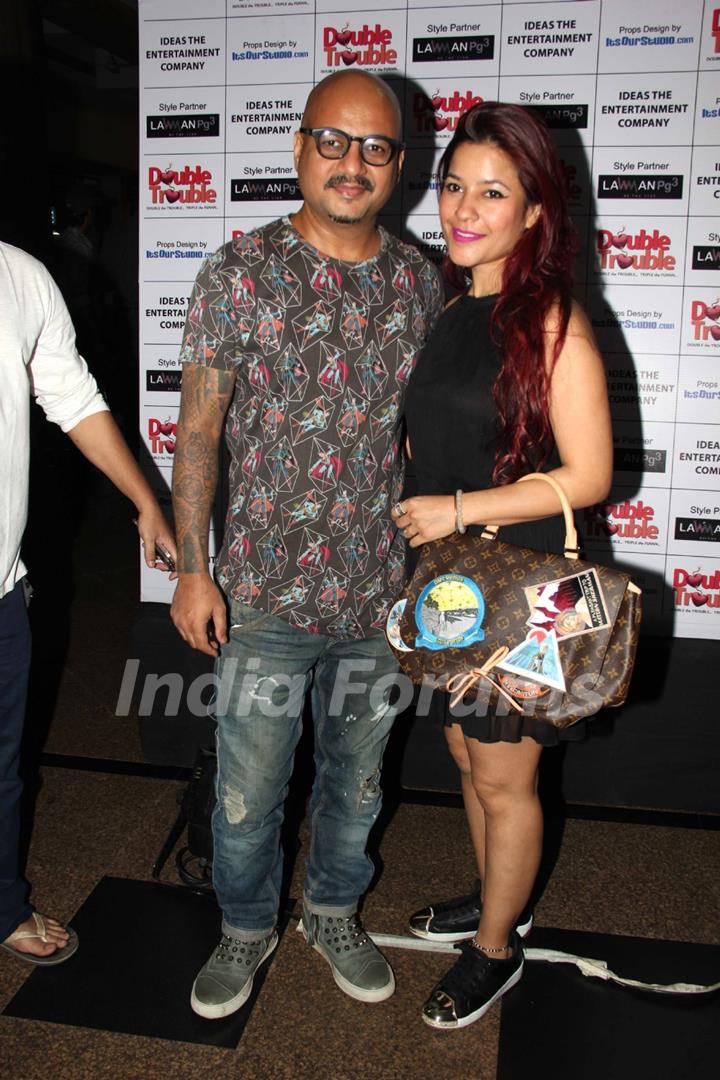 Hakim Aalim with wife Shano at Premiere of Play 'Double Trouble'