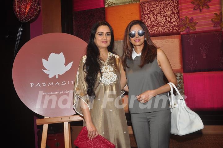 Sridevi and Padmini Kolhapure at Launch of Padmini Kolhapure's New Collection 'Padmasita'