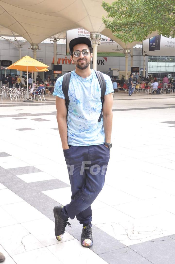 Ayushmann Khurrana Snapped at Airport