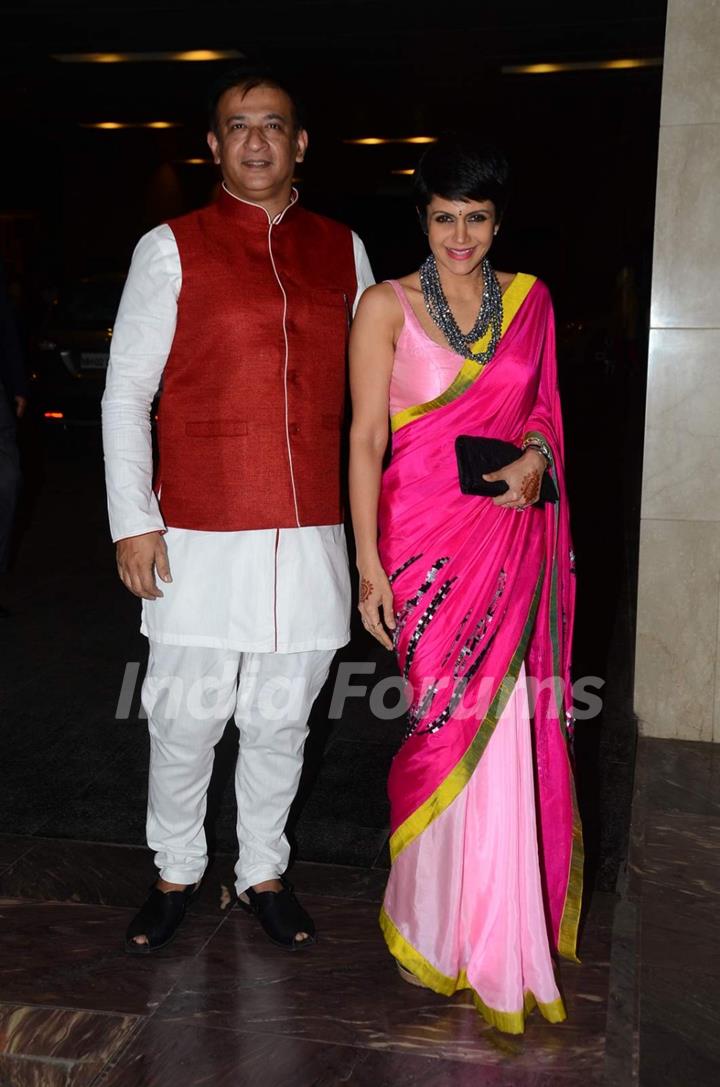 Mandira Bedi and Raj Kaushal at Masaba Gupta's Wedding Reception