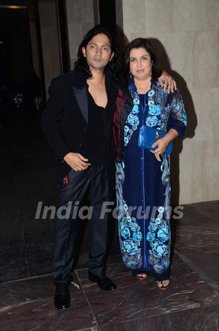 Farah Khan and Shirish Kunder at Masaba Gupta's Wedding Reception