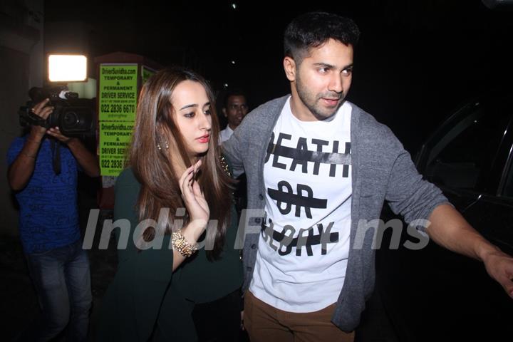 Varun Dhawan Spotted With his alleged Girlfriend Natasha Dalal