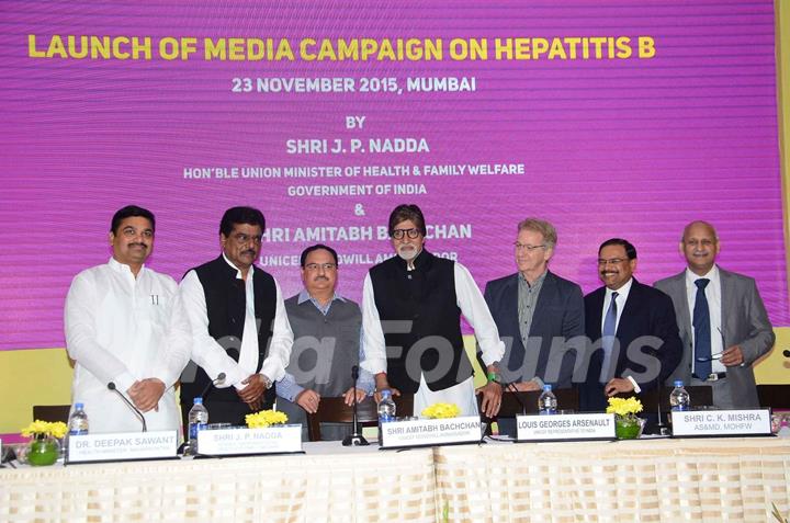 Amitabh Bachchan at Launch of Media Campaign on Hepatitis B