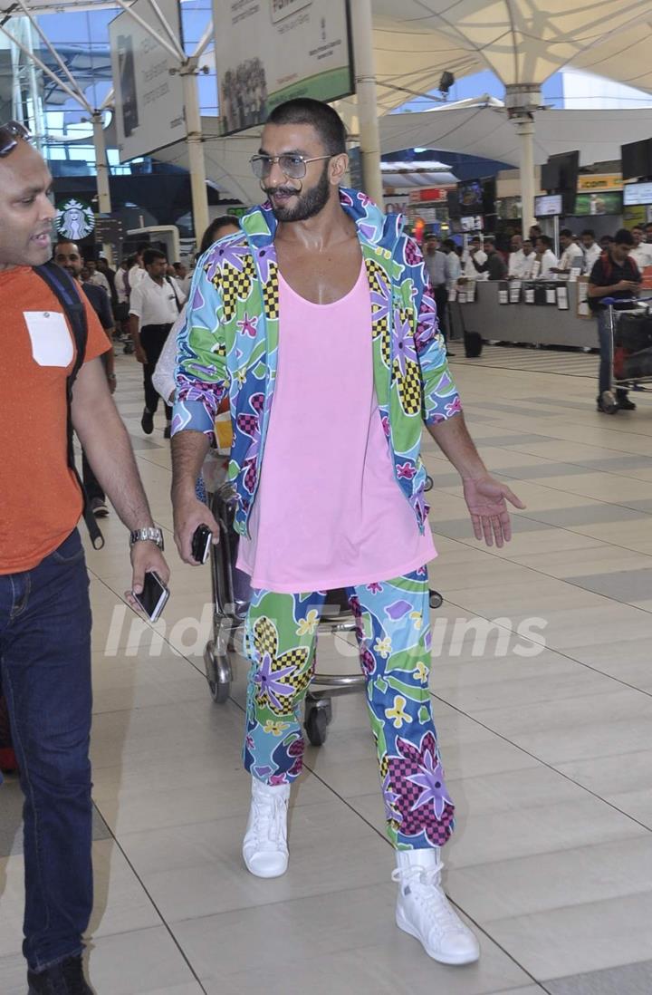 Ranveer Singh Snapped at Airport