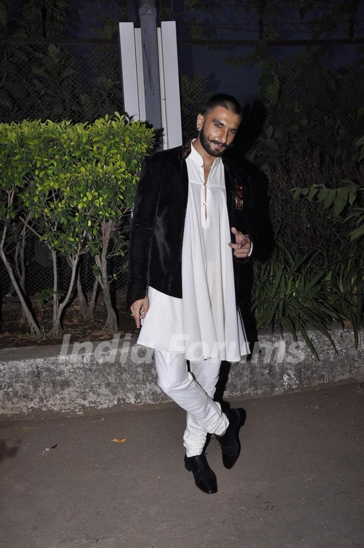 Ranveer Singh on the sets of Aaj Ki Raat Hai Zindagi Show