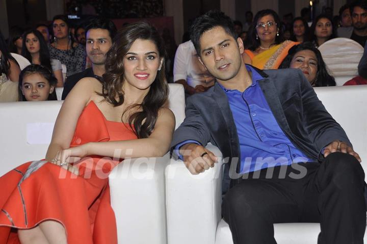 Kriti Sanon and Varun Dhawan at Saas Bahu Aur Saazish Anniversary