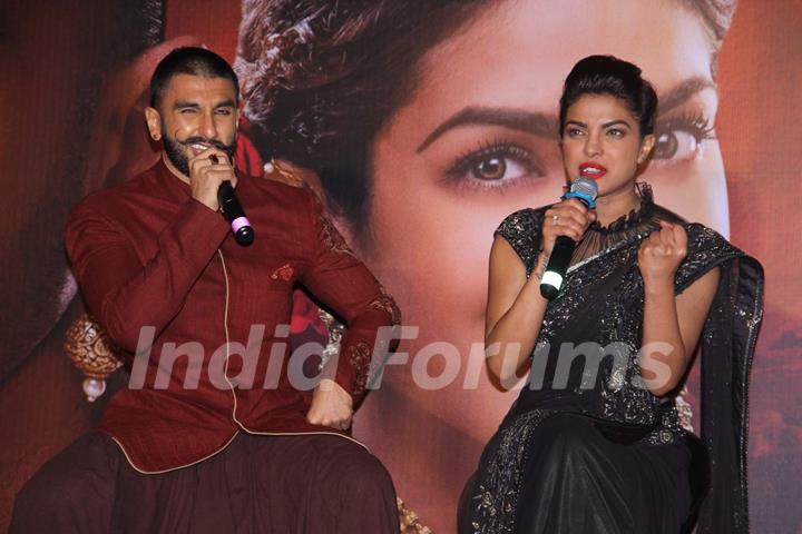 Priyanka Chopra and Ranveer Singh at Song Launch of Bajirao Mastani