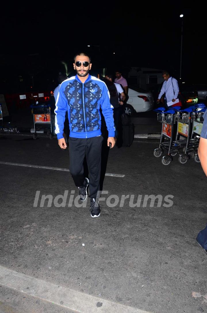 Ranveer Singh Leaves for Bhopal for Song Launch