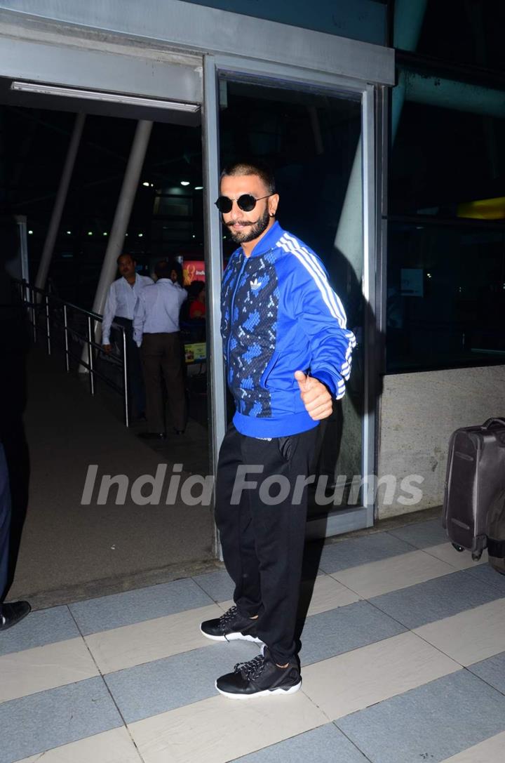 Ranveer Singh Leaves for Bhopal