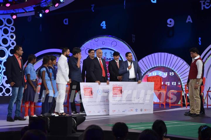 Ranveer Singh and Sourav Ganguly at NDTV Support 'My School Telethon'