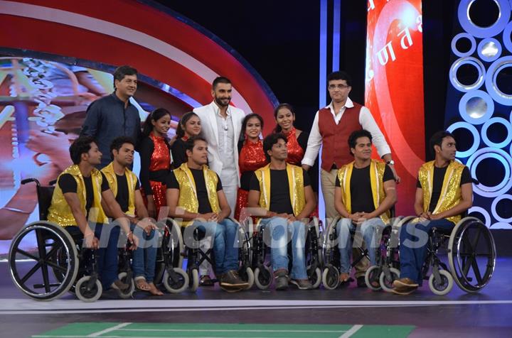 Ranveer Singh and Sourav Ganguly at NDTV Support 'My School Telethon'