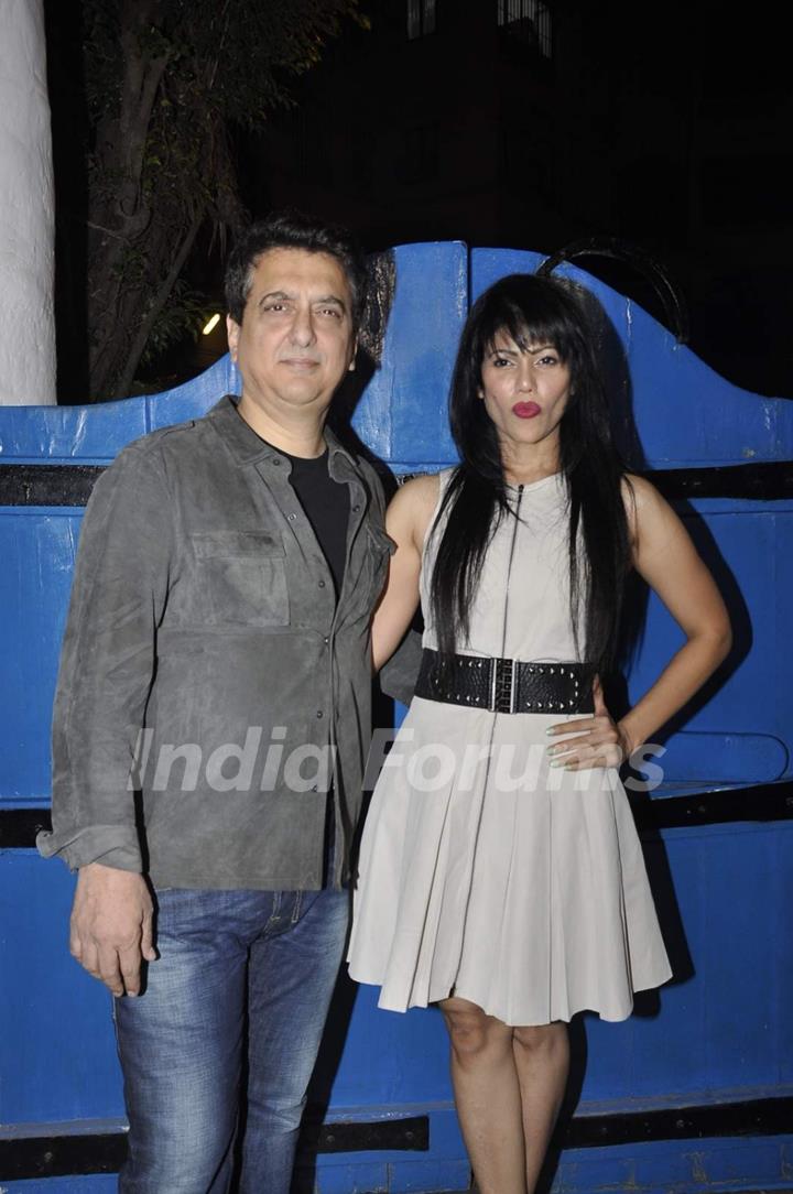 Sajid Nadiadwala with wife Wardha Khan at Success Bash of 'Tamasha'