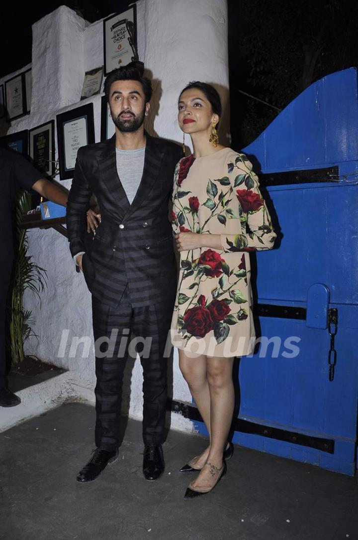 Ranbir and Deepika at Success Bash of 'Tamasha'