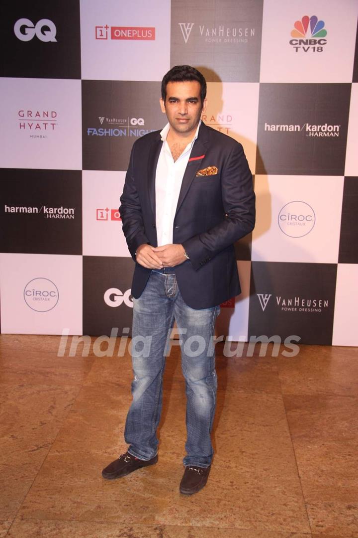 Zaheer Khan at GQ Fashion Night