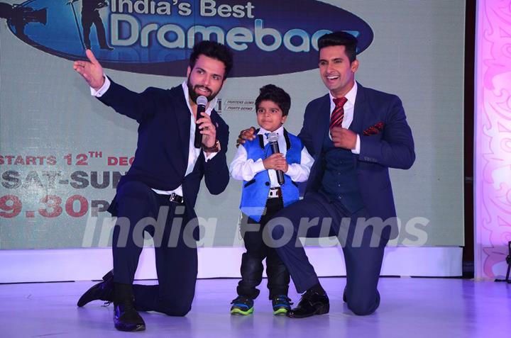 Rithvik Dhanjani and Ravi Dubey at Press Meet of India's Best Dramebaaz