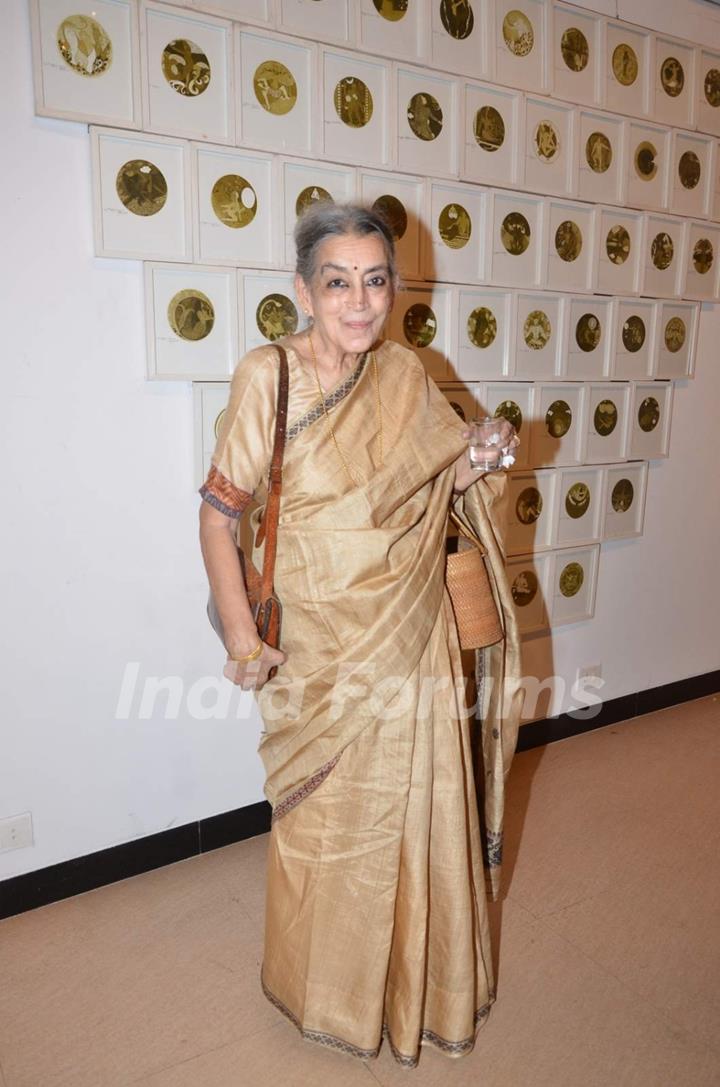 Lalita Lajmi at an Art Exhibition