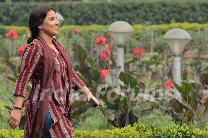 Vidya Balan in Kolkata for the Shoot of Te3n