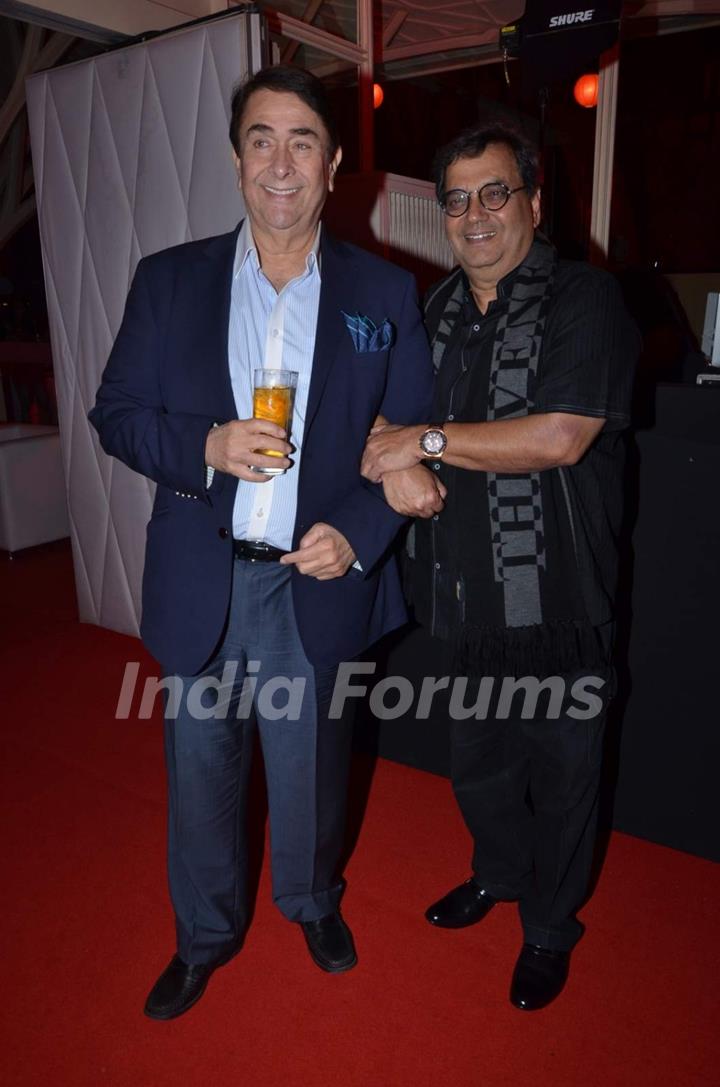 Randhir Kapoor and Subhash Ghai at Gautam Singhania's Bash