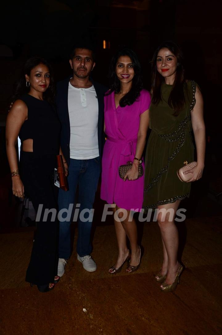 Ritesh and Dolly Sidhwani with Bhavana Pandey at GQ Fashion Night