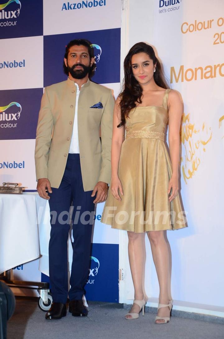 Shraddha Kapoor and Farhan Akhtar at The Launch of Dulux's Colour of The Year