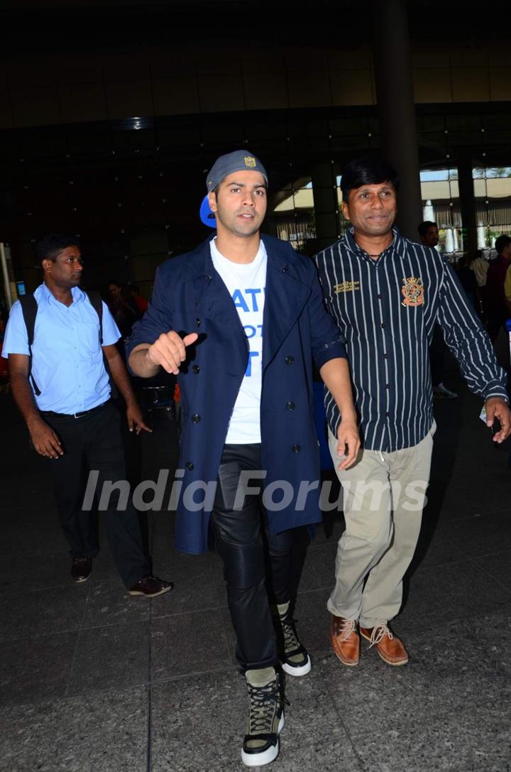 Varun Dhawan Snapped at Airport