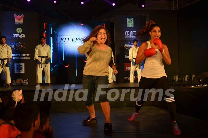 Vandana Sajnani with Sandhya Shetty at 'Fit Fest' by Pro Sport Fitness