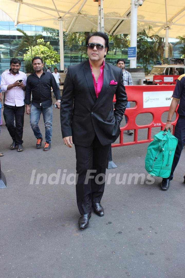 Govinda Snapped at Airport