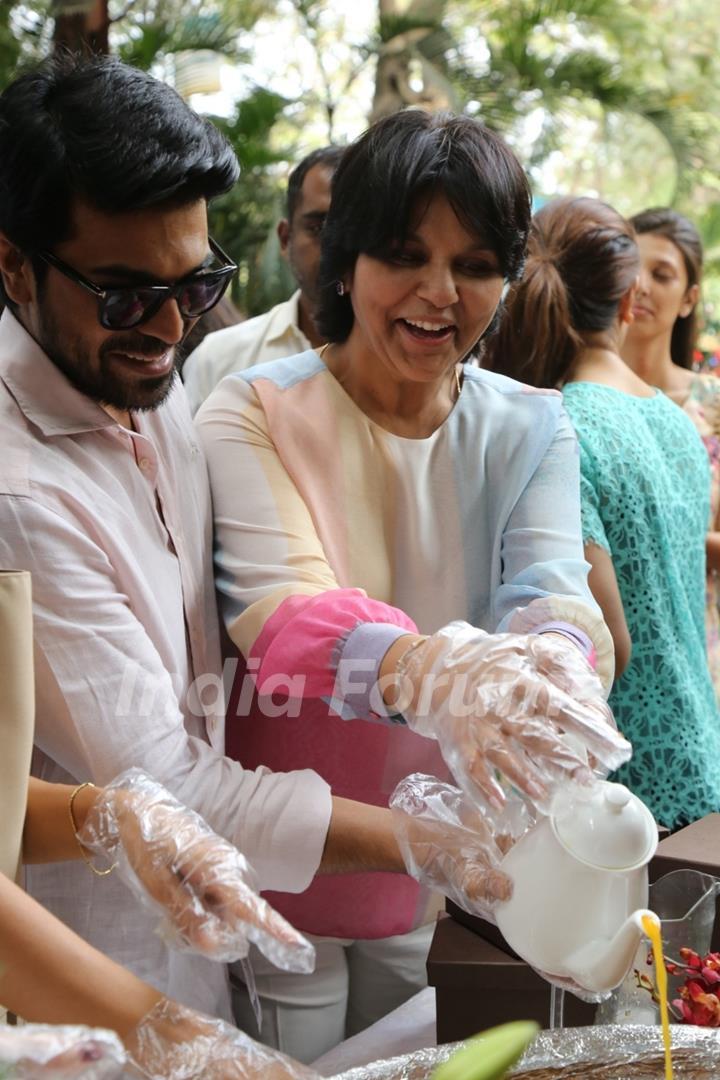 Ram Charan at Launch of 'Vegan Health Menu'