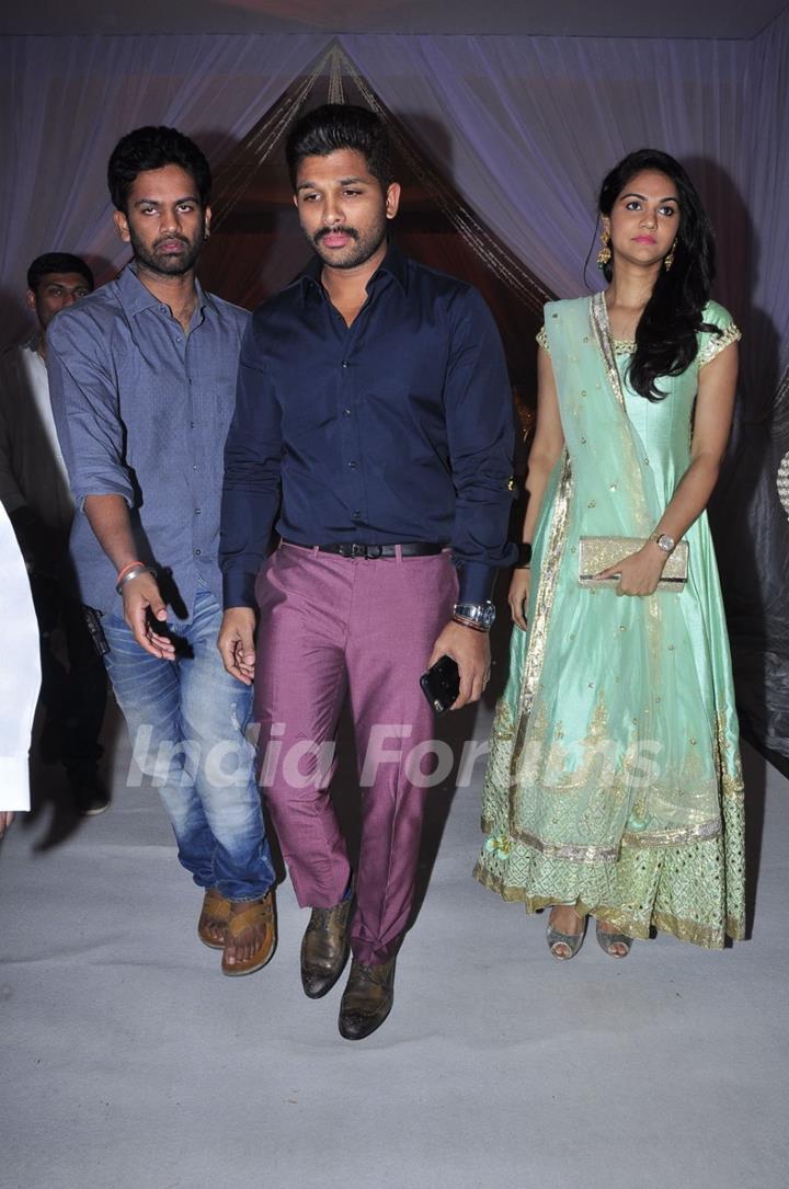 Allu Arjun at Priyanka Dutt and Nag Ashwin's Wedding Reception