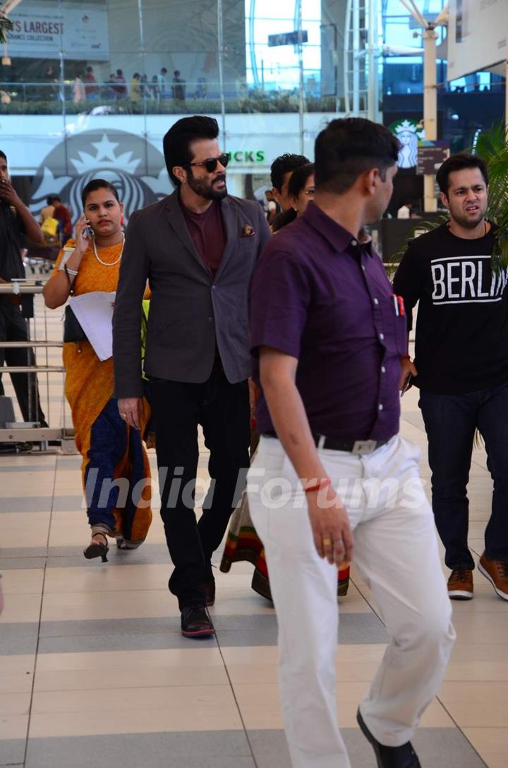 Anil Kapoor Snapped at Airport