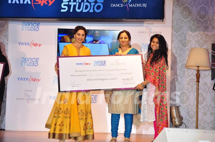 Madhuri Dixit at Launch of 'Dance Studio' Channel on Tata Sky