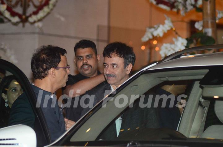 Rajkumar Hirani was snapped at Mukesh and Nita Ambani's Bash