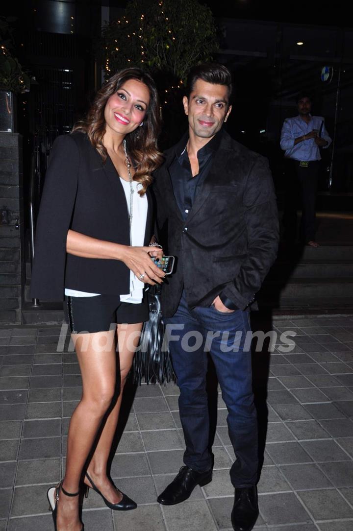 Karan Singh Grover and Bipasha Basu Snapped at Khar