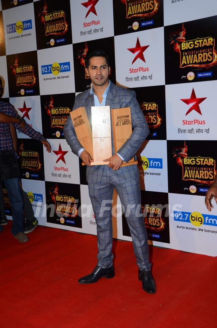 Varun Dhawan at Big Star Entertainment Awards