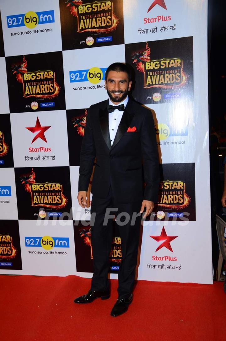 Ranveer Singh at Big Star Entertainment Awards
