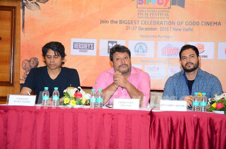 Nagesh Kukunoor, Tighmanshu Dhulia at Press Meet of Smile Foundation with Top Directors