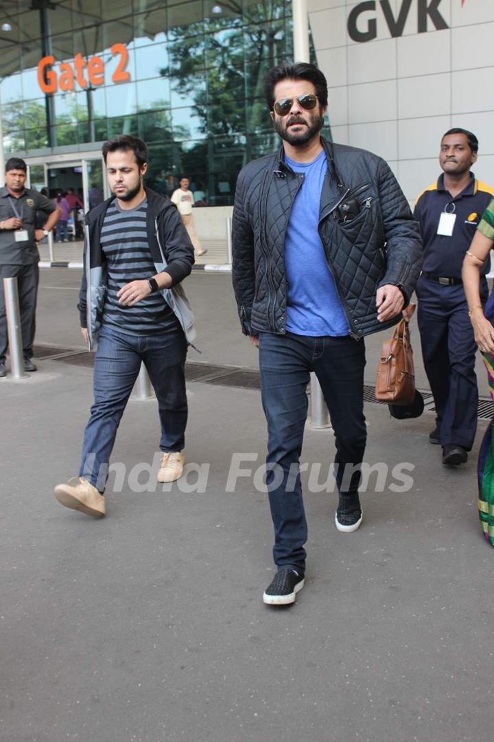 Anil Kapoor Snapped at Airport