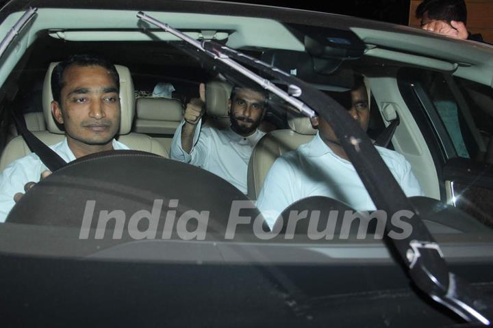 Ranveer Singh at Special Screening of 'Bajirao Mastani'