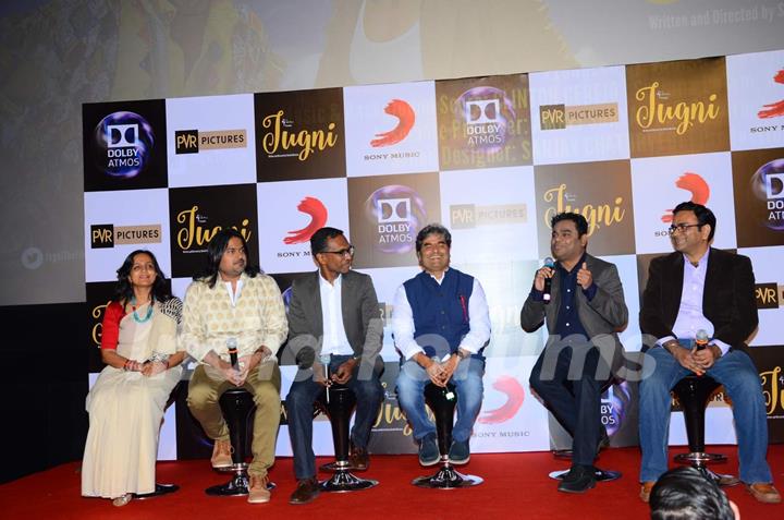 Vishal Bhardwaj and A.R. Rahman at Music Launch of Film 'Jugni'