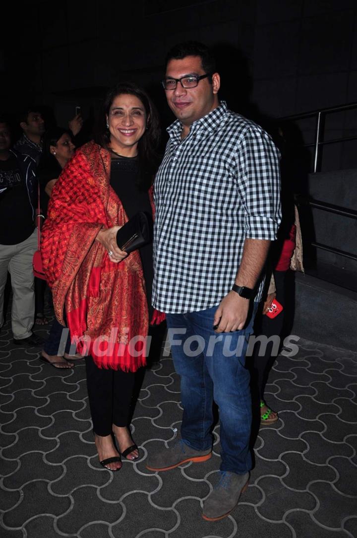 Kayoze Irani with mother Zerobia Irani at Special Screening of Dilwale